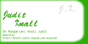 judit knall business card